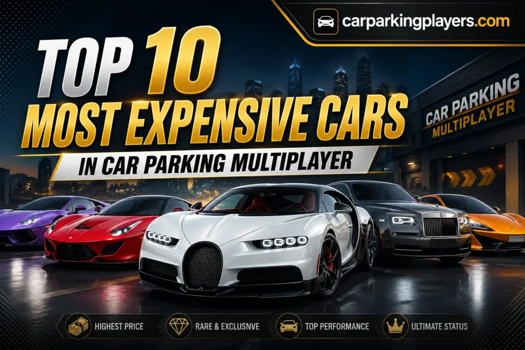 Top 10 Most Expensive Cars in Car Parking Multiplayer
